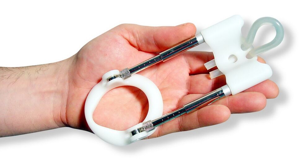 The extender is a device based on the principle of lengthening the tissues of the penis
