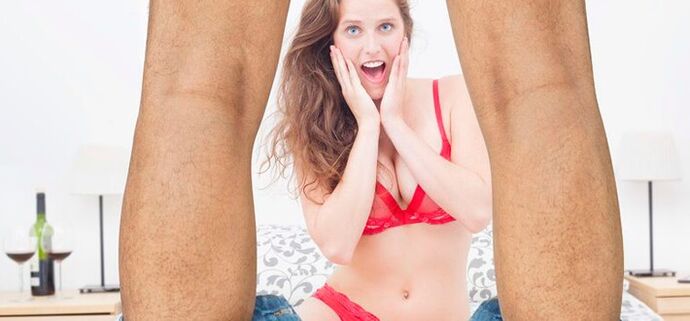 The increase in the size of the man's penis surprised the woman Photo 2